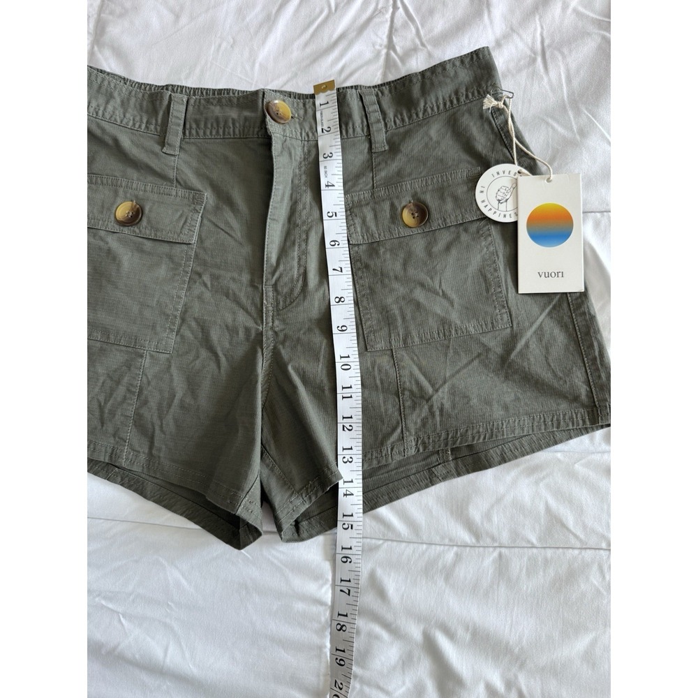 Vuori Women's Cargo Shorts - Olive Green - Picture 2 of 12